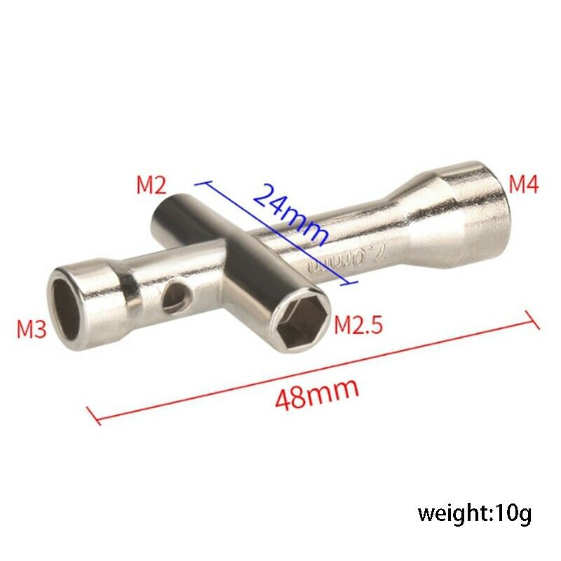 4X(7PCS 6-Point Mini Cross Wrench Mini Cross Socket M2/M2.5/M3/M4 Nut Tool N5N9)