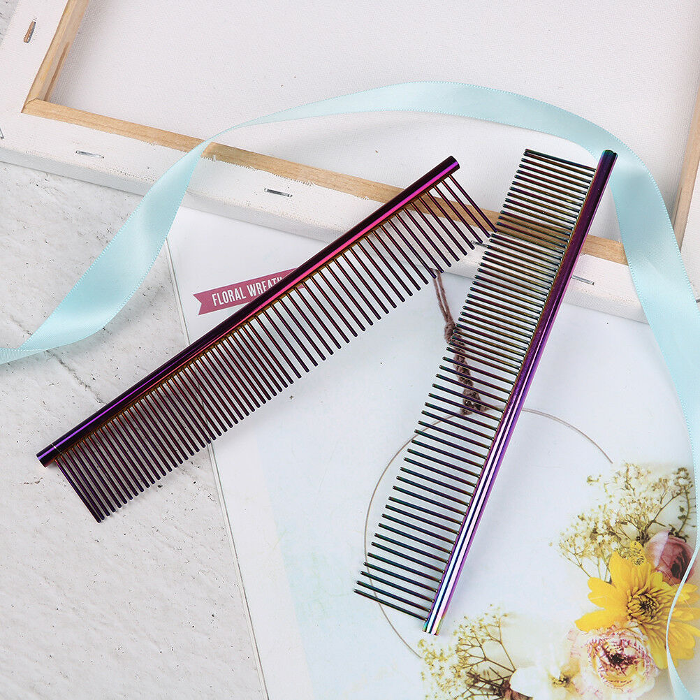Stainless steel hair comb brush shedding flea for cat dog pets trimmer groomi SJ