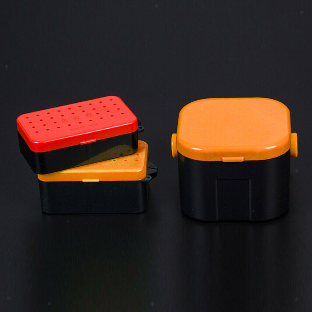 plastic aquatic worm fishing suitcase bait lure container