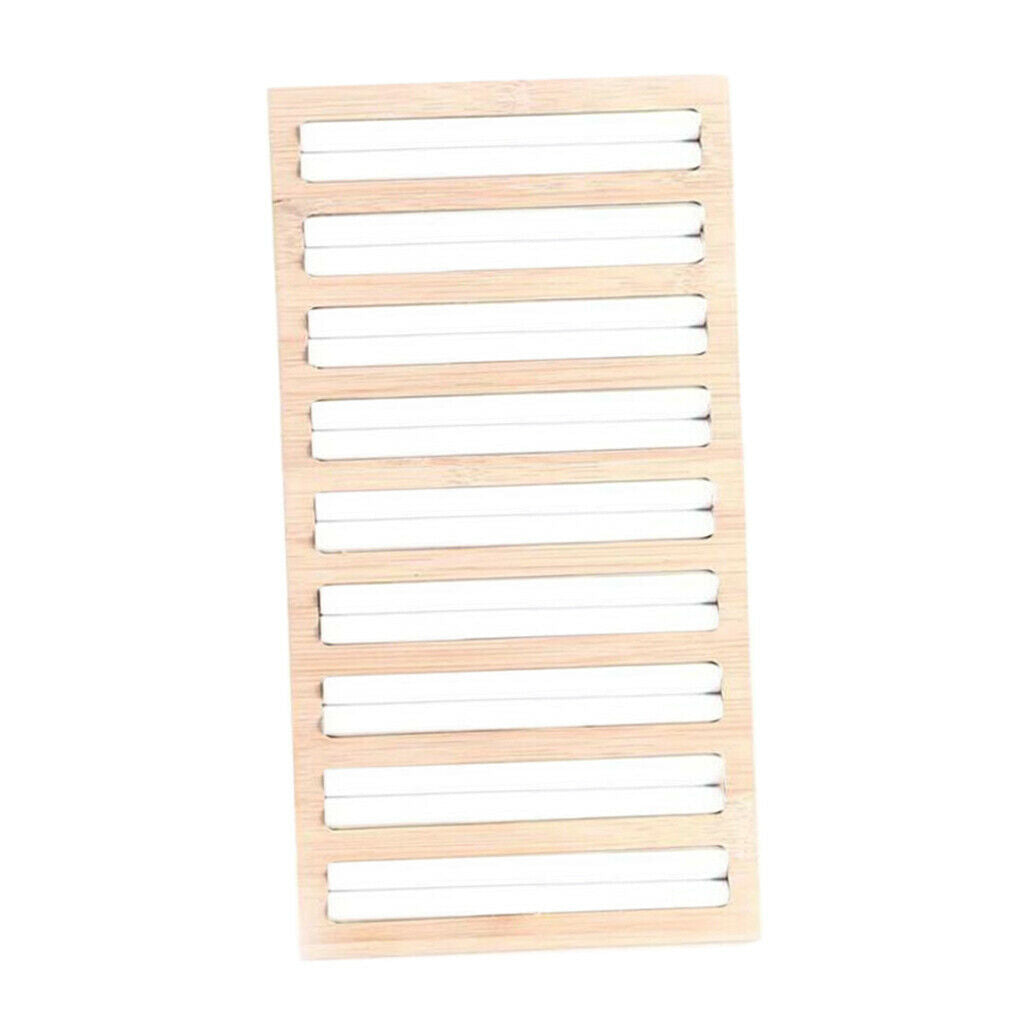2x White Jewelry Display Plate Earrings Storage Holder Tray Home Decor