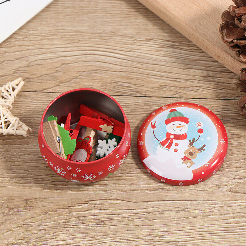 2.2OZ Christmas mini tin box Sealed jar packing boxes jewelry candy box s.l8