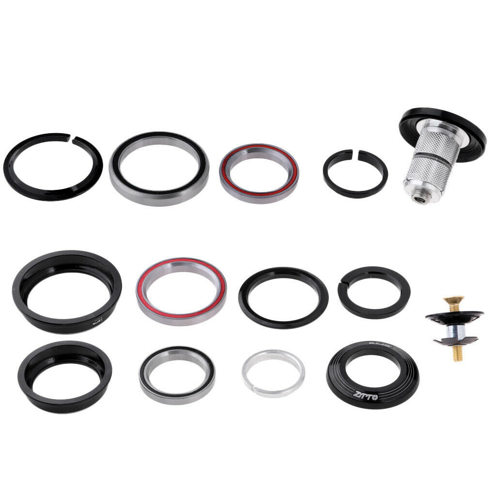 Mountain Road  Bike External Headset 1-1/8''/1-1/2''Bearing Fork Tube