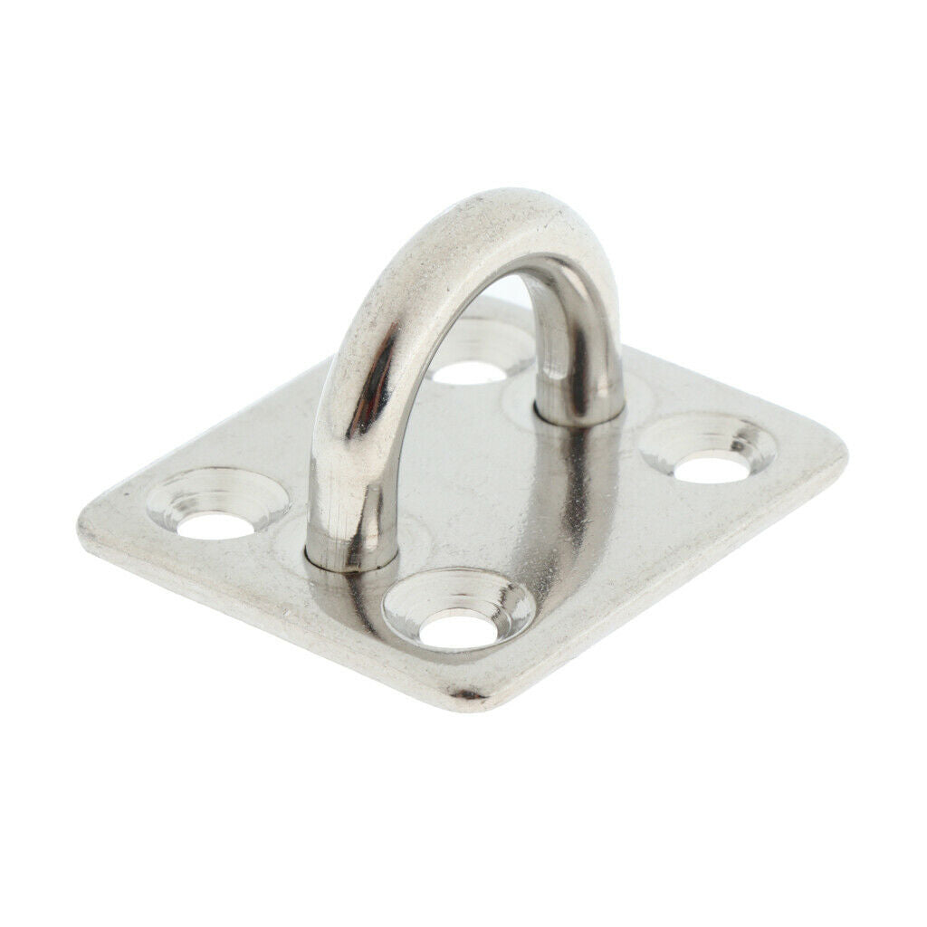 Stainless Steel Square Pad Eye Plate/Marine Hardware Staple Hook Loop 5mm Marine