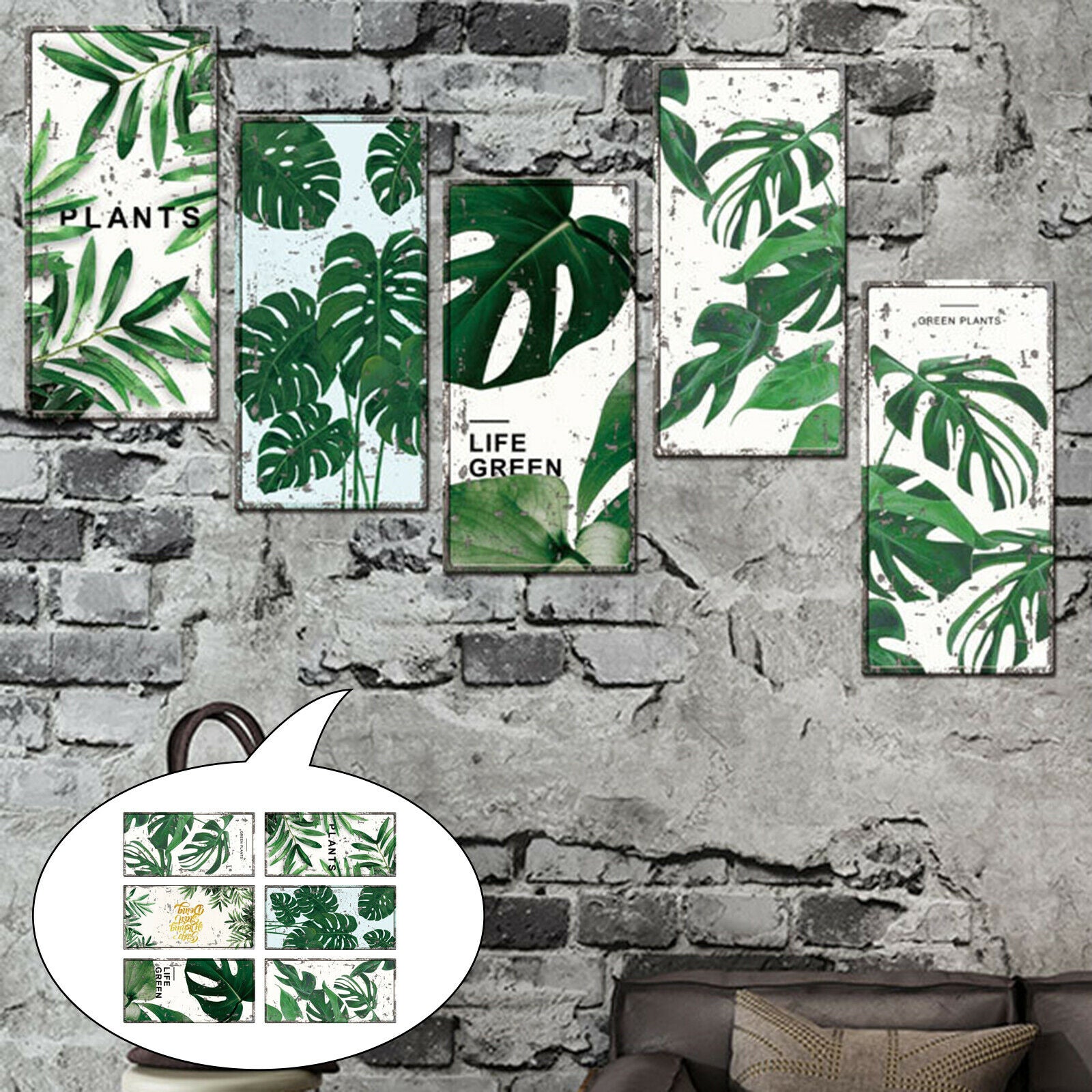 Wall Stickers Self-Adhesive Home Bedroom Kitchen Background Art Murals