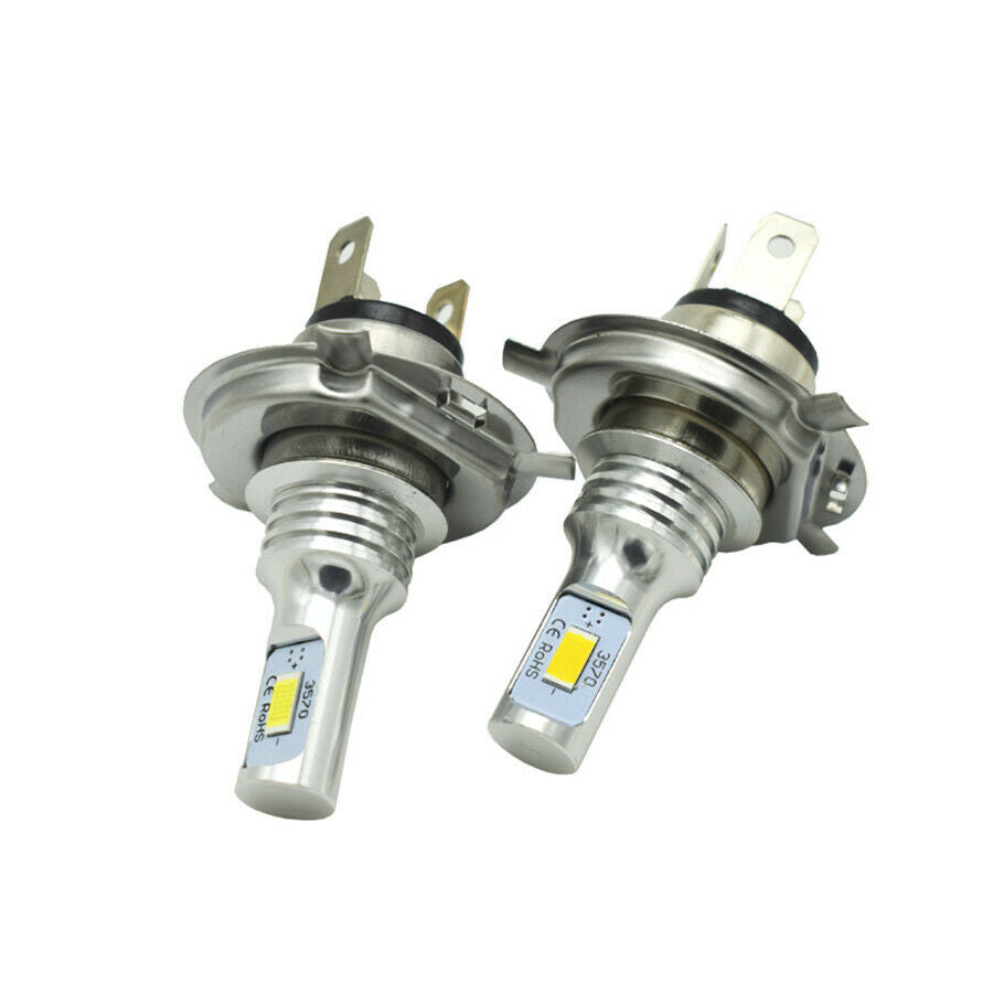 2* H4 9003 HB2 LED Headlight 35W 4000LM HI-LO Beam Bulbs Clear White 12V / 24V