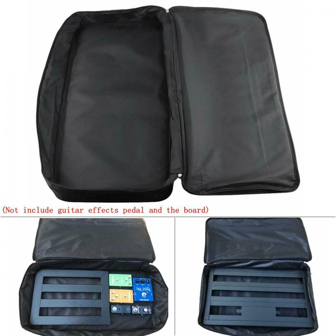Black Universal Portable Guitar Effects Pedal Board Gig Bag Soft Case Big Style