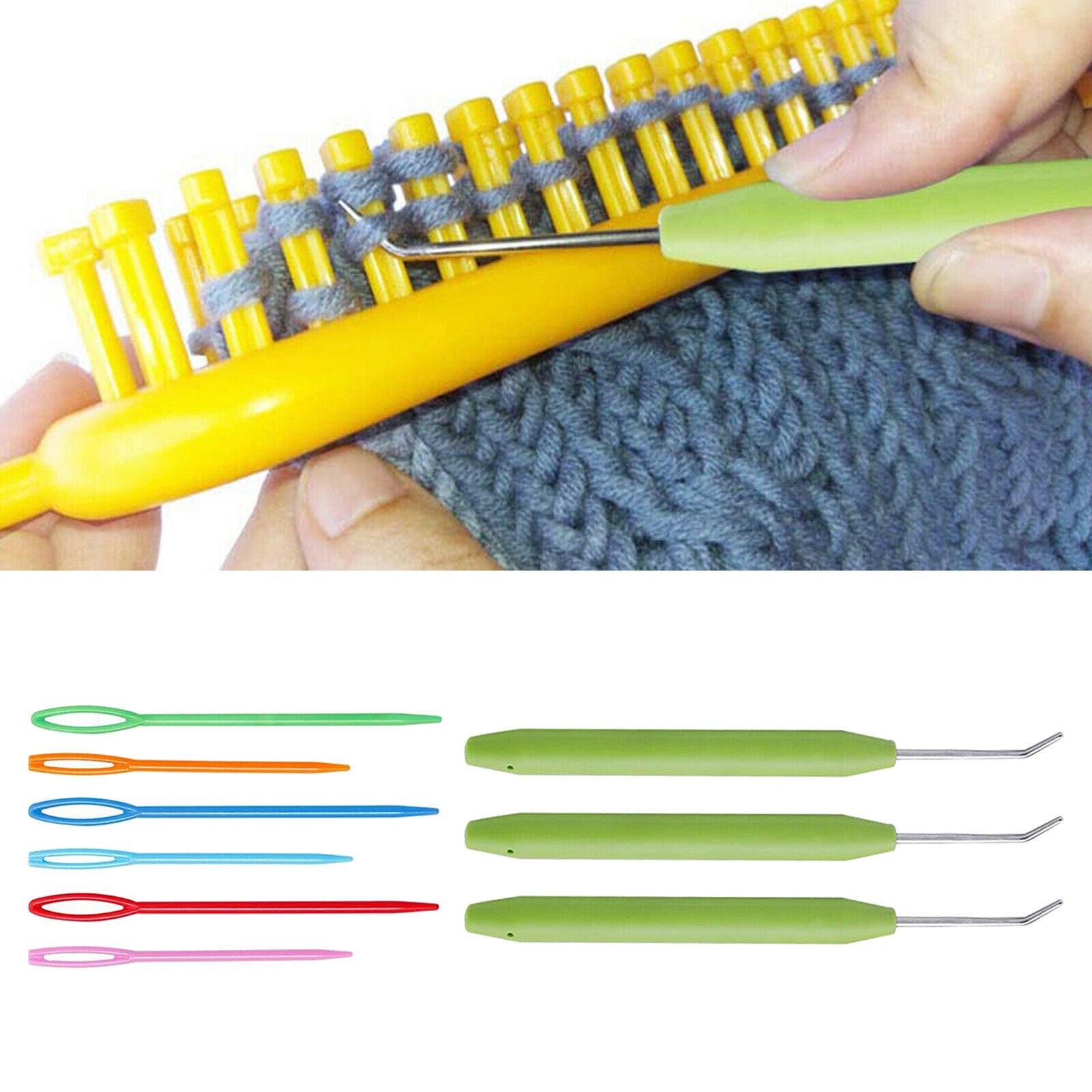 9x Crochet Hooks Set Knitting Needles for Arthritic Hands Knitting Tools