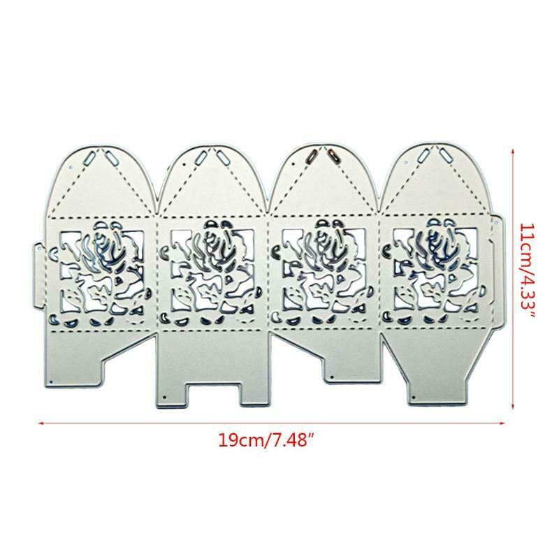 Christmas Rose Box Metal Cutting Dies Stencil DIY Scrapbooking Album Paper Card