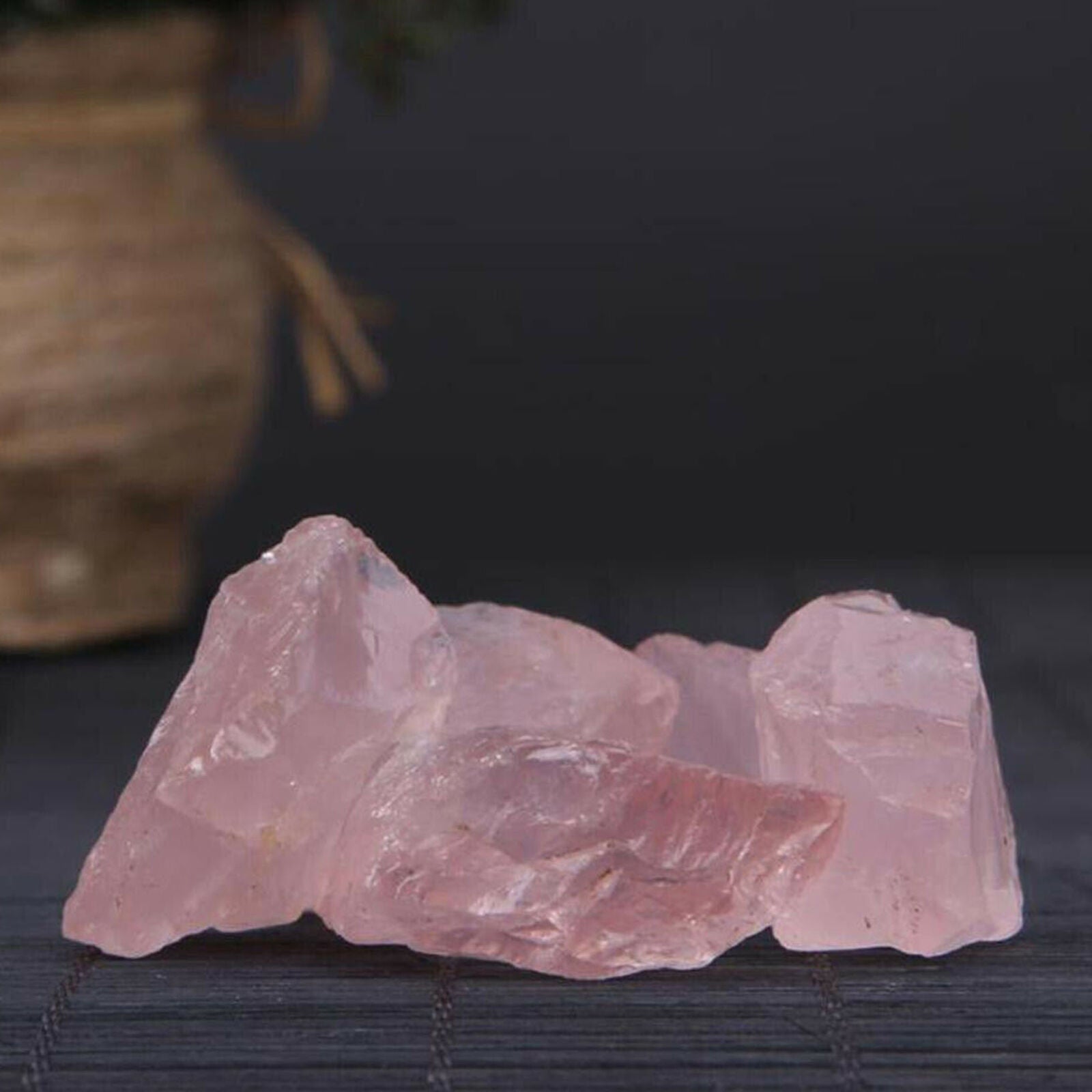 100g Pink Rose Quartz Natural Raw Rough Crystal Mineral Specimen Rock Stones