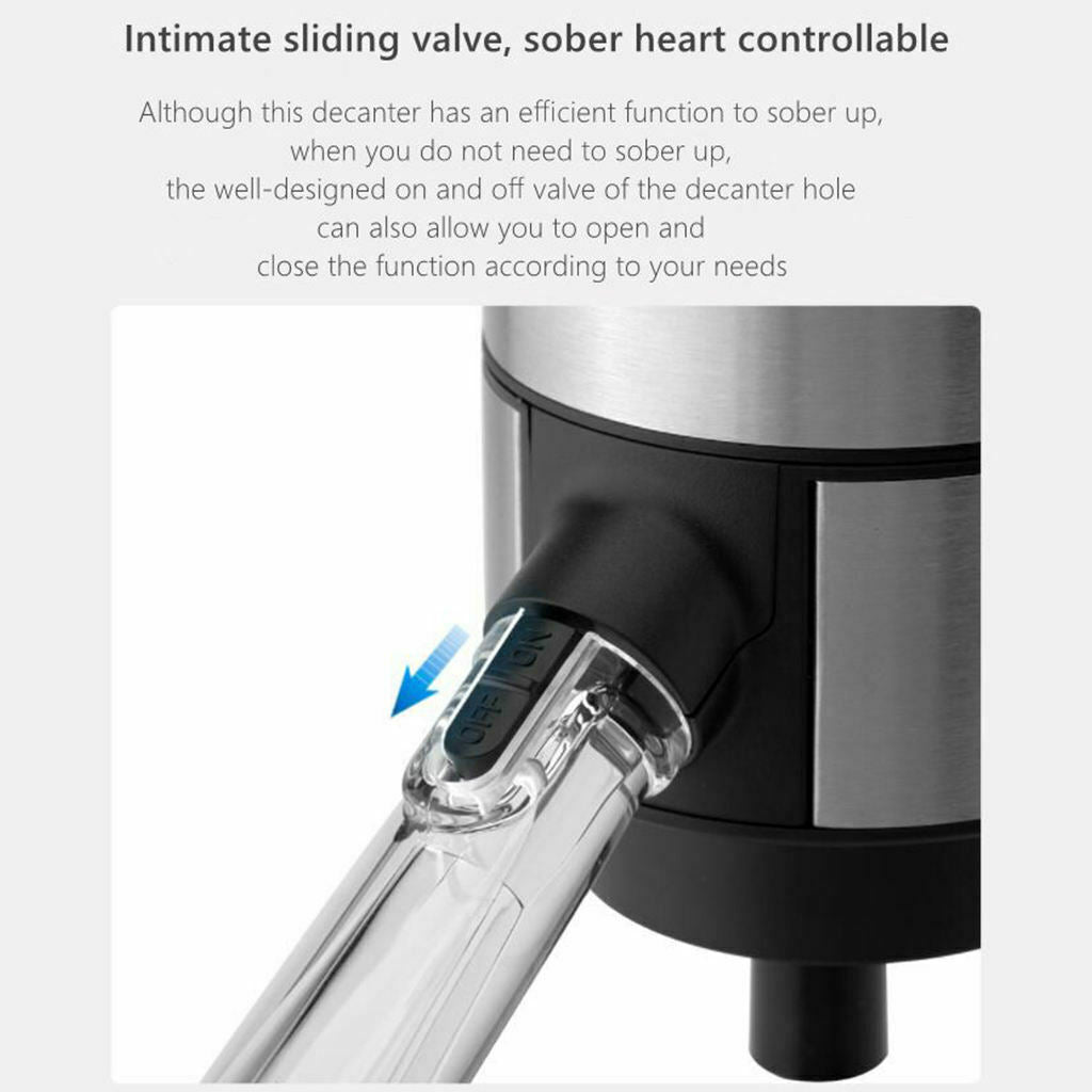 Wine Aerator Pourer with Retractable Tube Dispenser Pump for Lovers Women