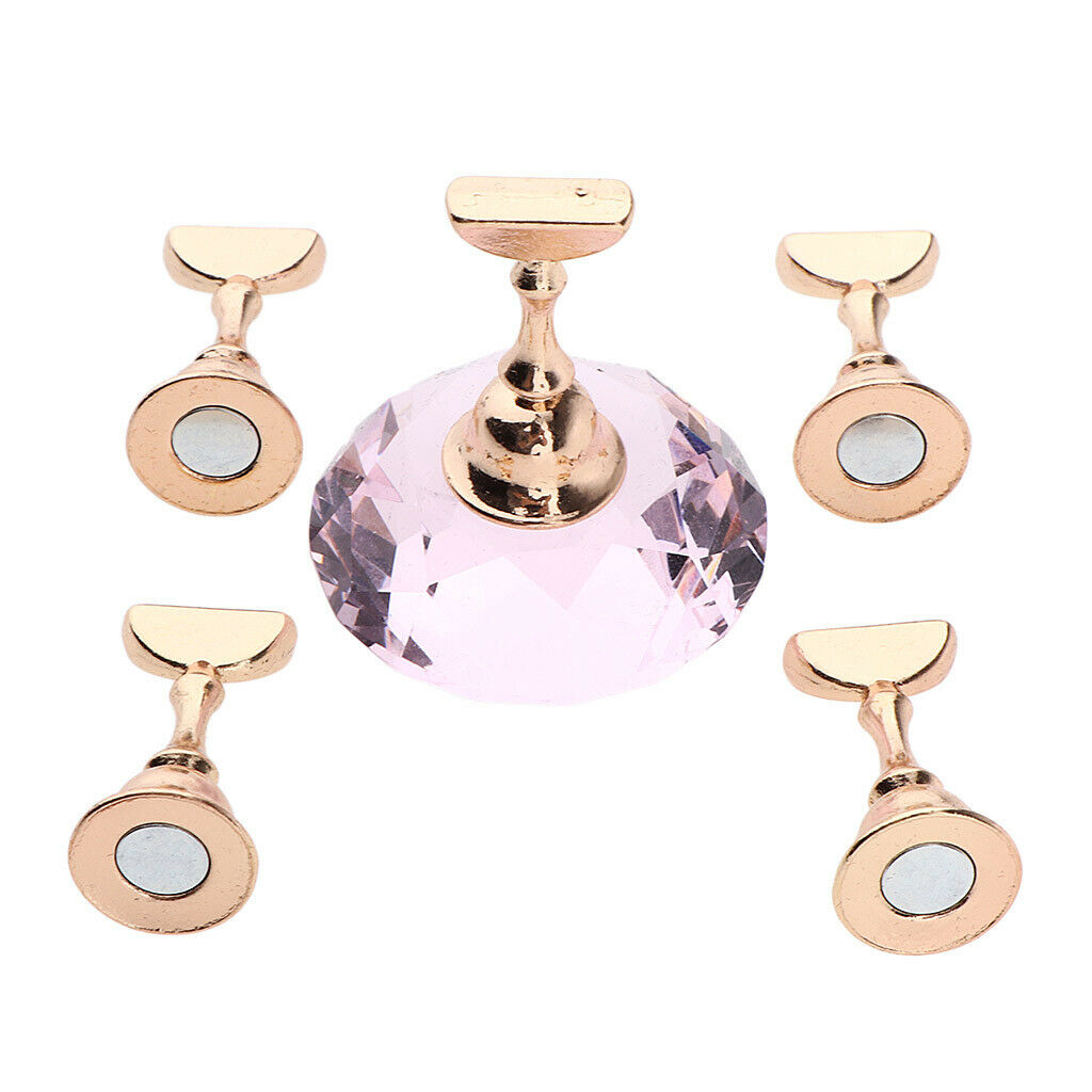 2 Set Nail Art Tip Stand Holder Base for Manicure Salon Practice Display DIY