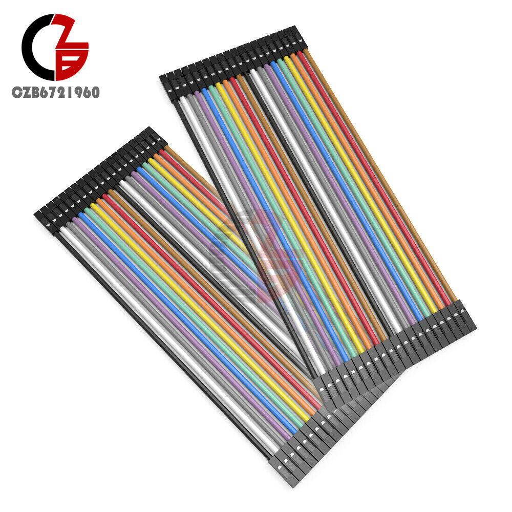 10X40PCS Dupont Wire Female to Female Connector Cable 2.54mm 1P - 1P For Arduino