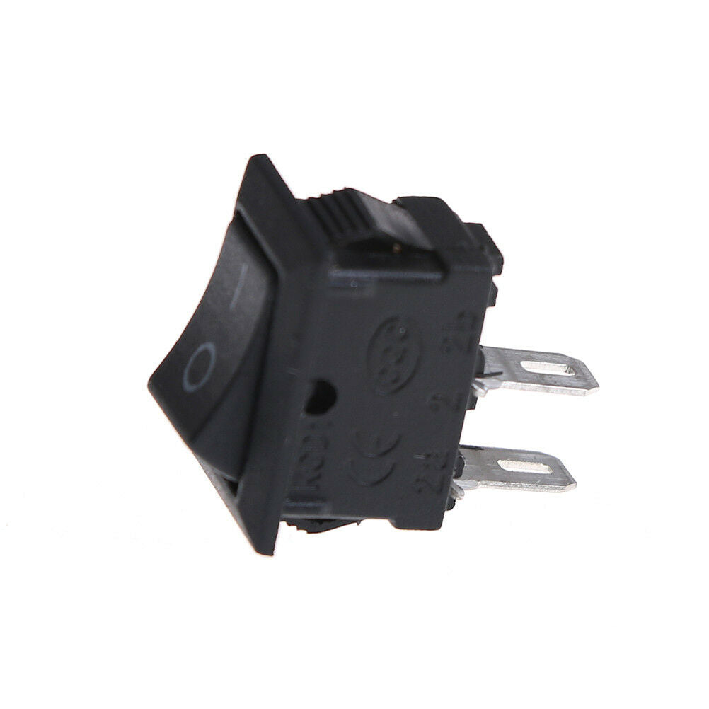 10x 10*15MM Small Black Rocker Switch KCD1-11 250VAC/3A 6A 125V AC 2P Switc WF