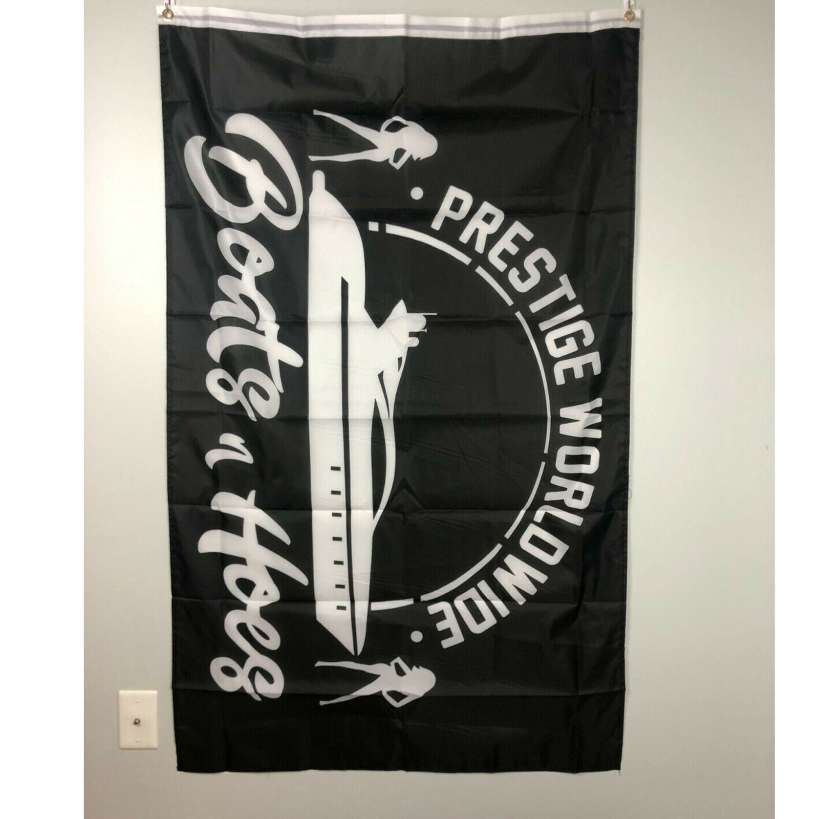 Prestige Worldwide Boats n Hoes Banner 3x5ft Flag Step Brothers Dorm Man Cave