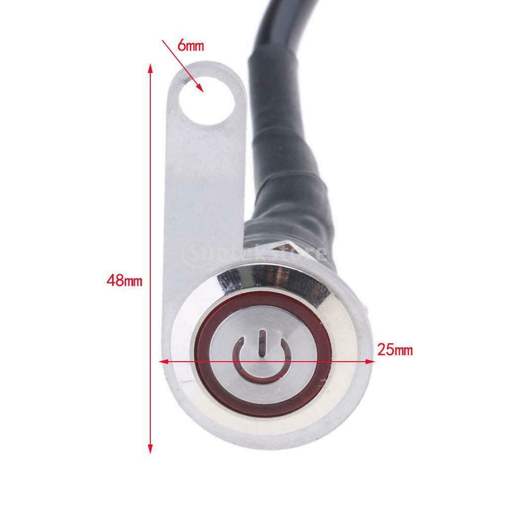 2Pieces 12V Motorcycle LED Handlebar Headlight Foglight Switch Waterproof