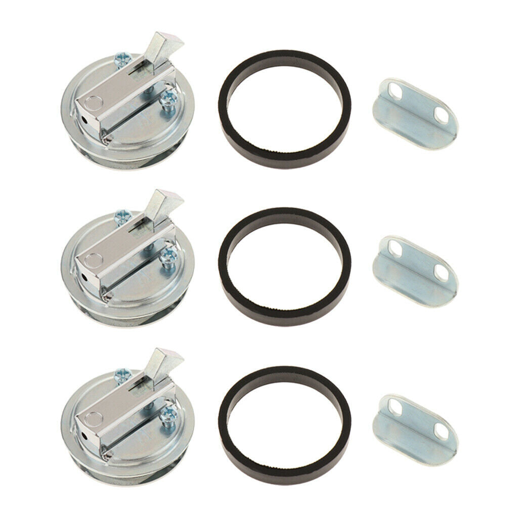 Marine Grade Stainless Steel Round Hatch Flush Boat Hatch Lift Ring 45x15mm, 3