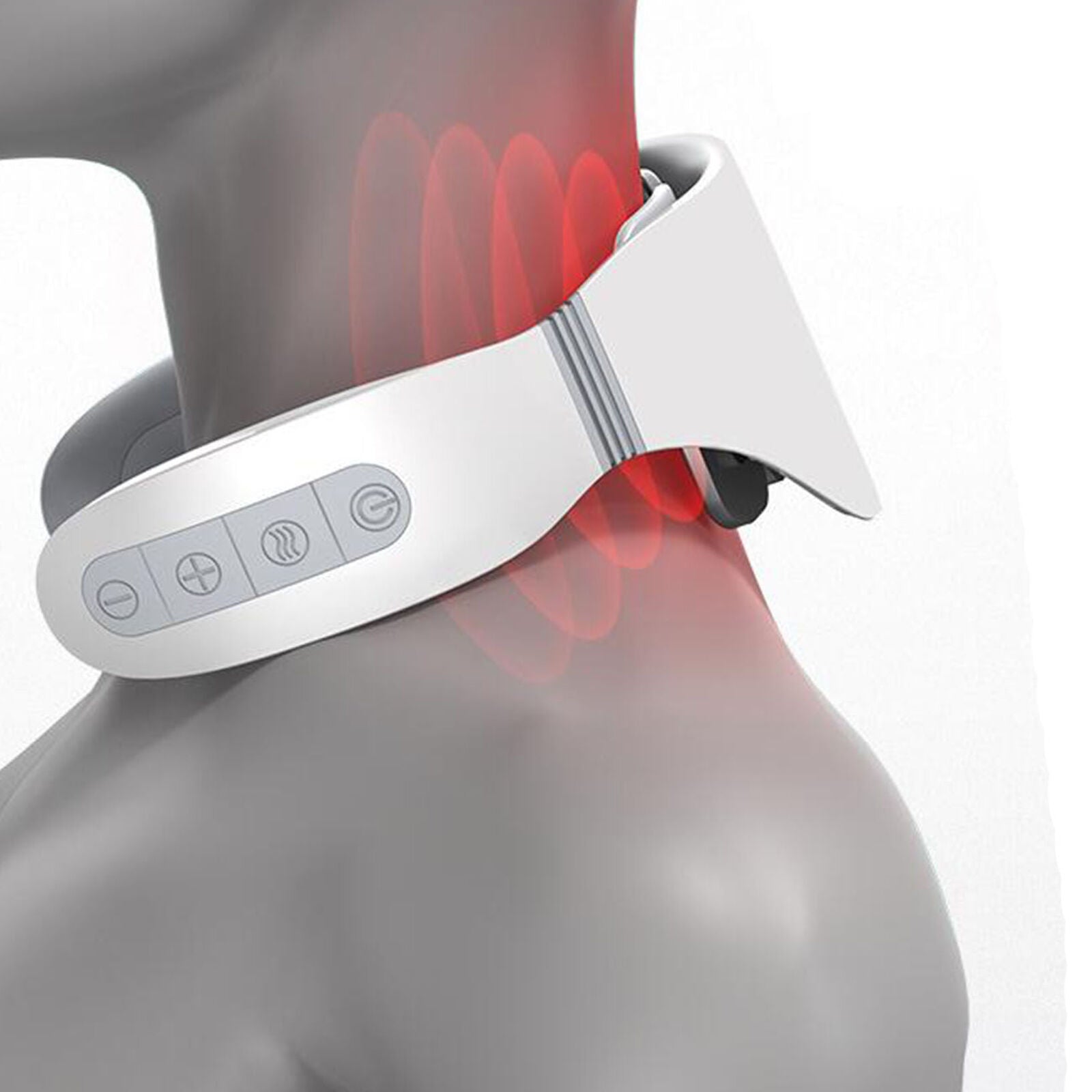 6 Heads Electric Neck Massager Smart Charging Pulse Relax Cervical Pain Relief