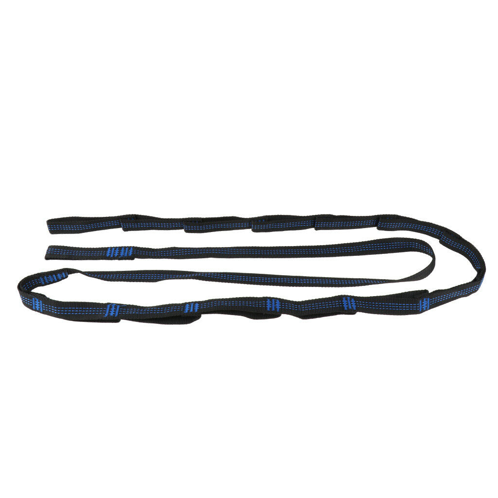 2pcs Adjustable Hanging Extension Hammock Straps Heavy Duty  Swing - Blue,