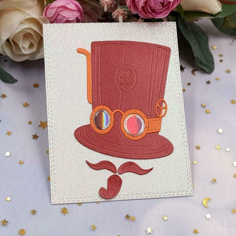 Magical Hat Mage Die Cuts Embossing Border Edge Metal Cutting for DIY Decoration