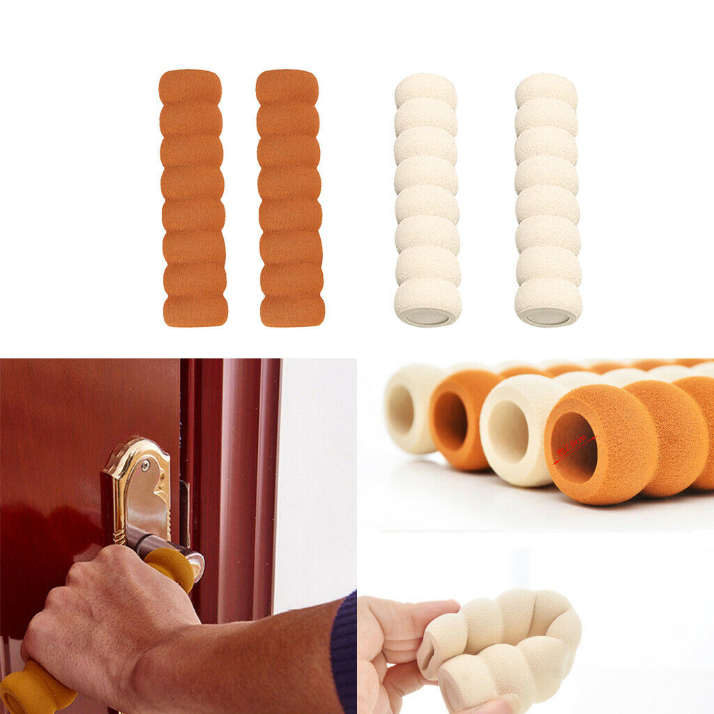 Set of 4 Door Handle Cover Sleeve Door Knob Safety Protector Anti-collision