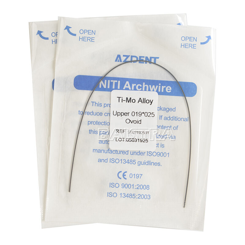30X Dental Orthodontic TMA Beta Ti-Mo Alloy Rectangular Arch Wires 019*025 Upper