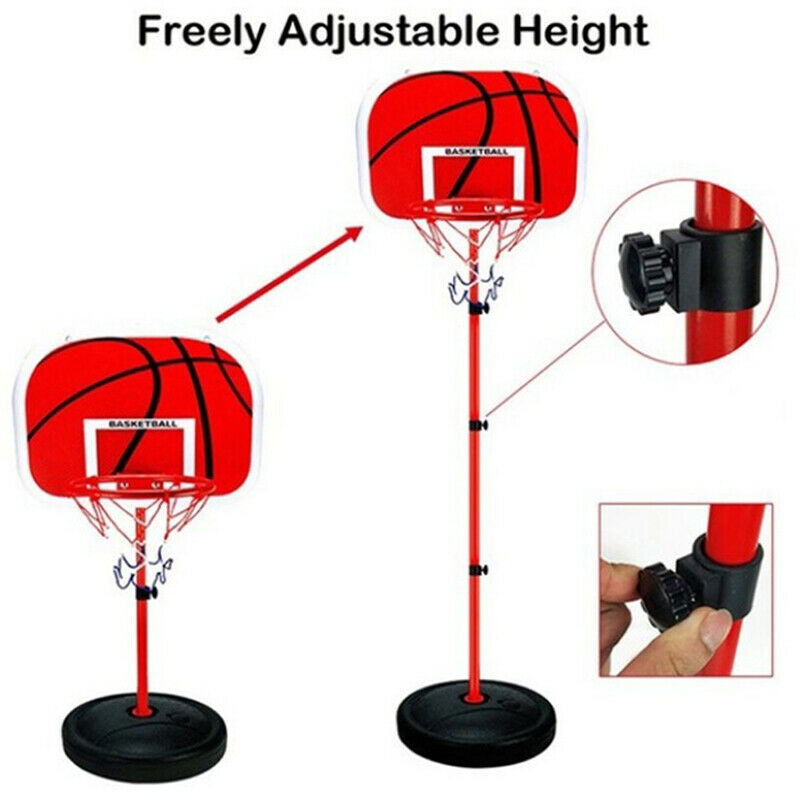 1.5M Adjustable Basketball Stands Children's Basketball Hoop Backboard Bal_DD