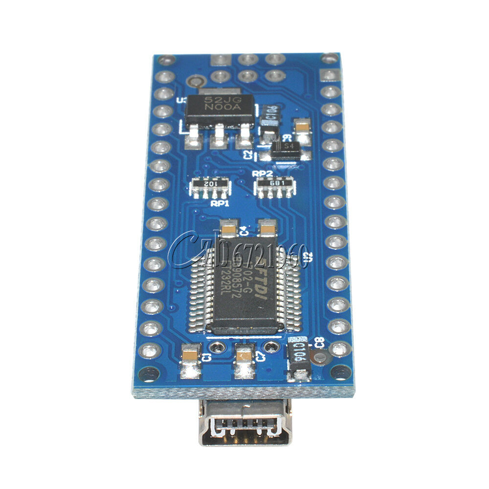 2PCS Nano V3.0 Mini USB ATmega328 5V 16M Micro-controller FT232 for Arduino