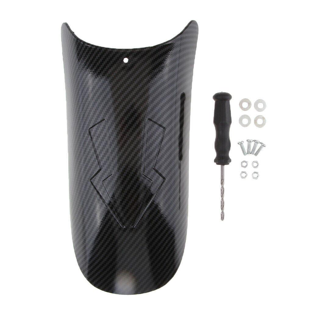 Carbon Fiber Front Fender Wheel Mudguard Extension for Motorcycle Motorbike