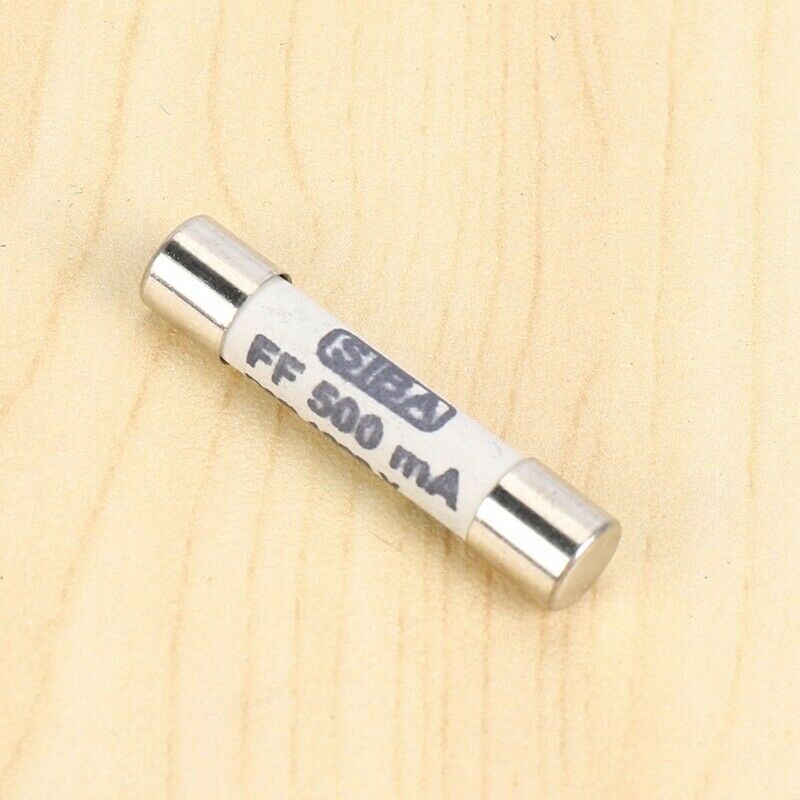 1000V 500mA 6.3 x 32mm White Ceramic Fuse for Multimeter W6H5H5