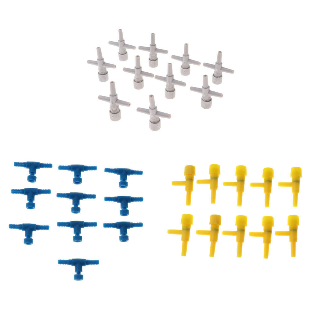 10x   Tank Control Regulator Valve Two Way Air Pump Manifold Valve Yellow
