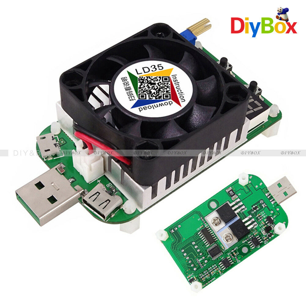 DC4-25V LD35 Electronic Load Resistor USB Interface Discharge Battery 35W Tester