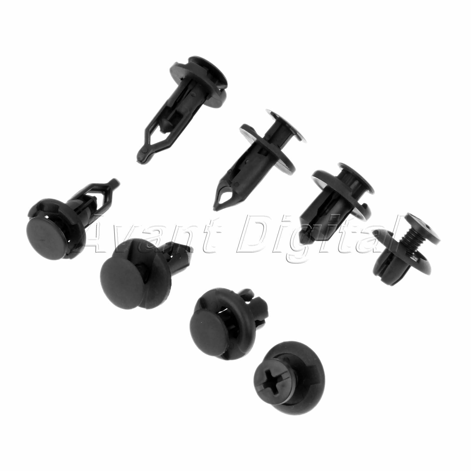 40PC Plastic Rivets Push Type Clips Fasteners B17 B28 B02 C14 EACH 10PC/Set