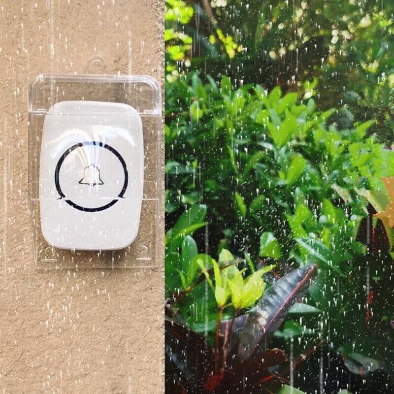 Waterproof Cover Wireless Doorbell Door Bell Ring Chime Button Transmitte.l8