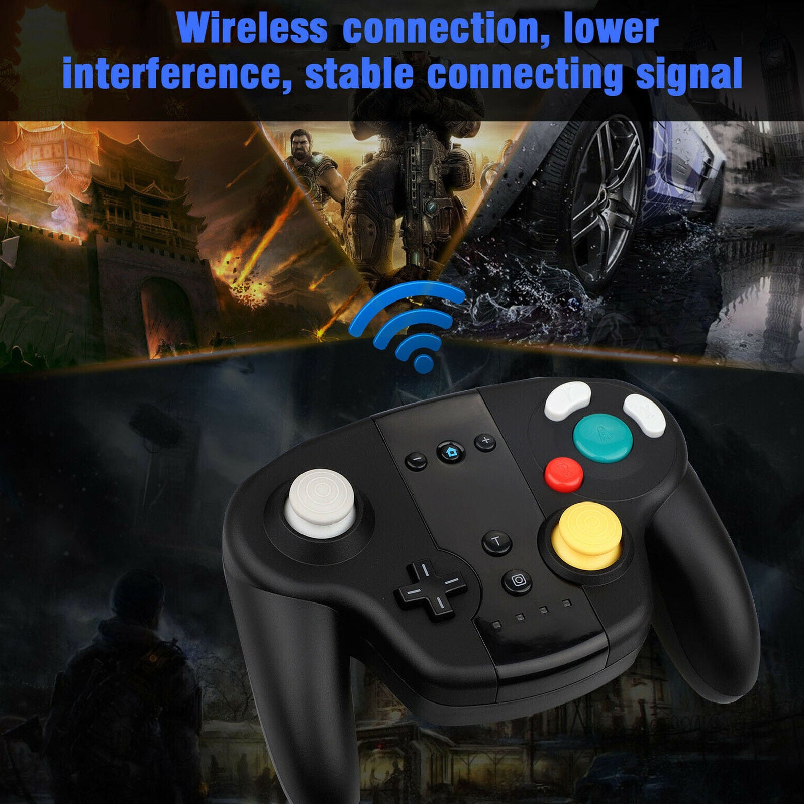 Wireless Shock Game Controller For Nintendo GameCube NGC Wii Video Game N-Switch