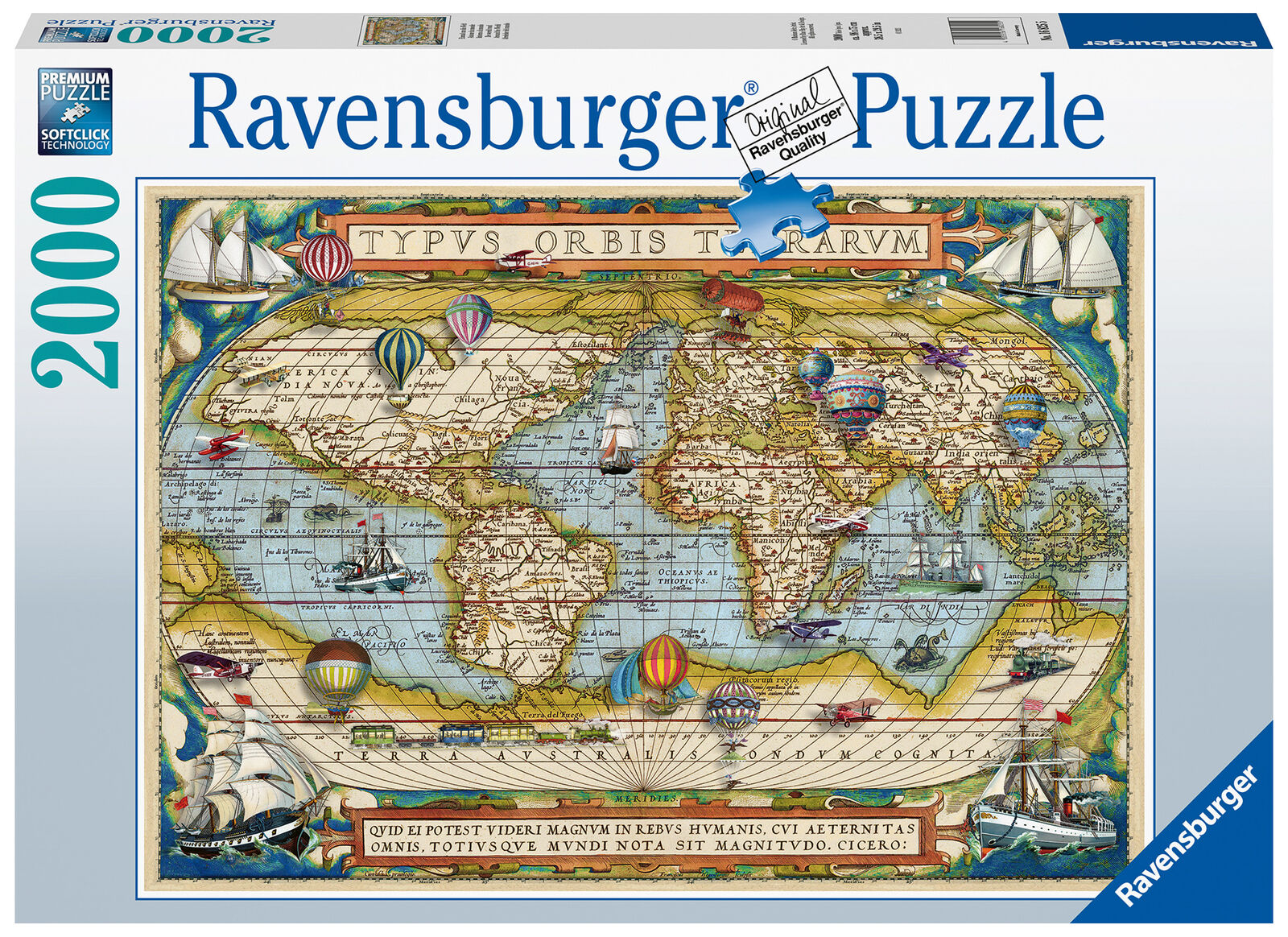 16825 Ravensburger Around the World Jigsaw Puzzle 2000pc Suitable for Age 12yrs+