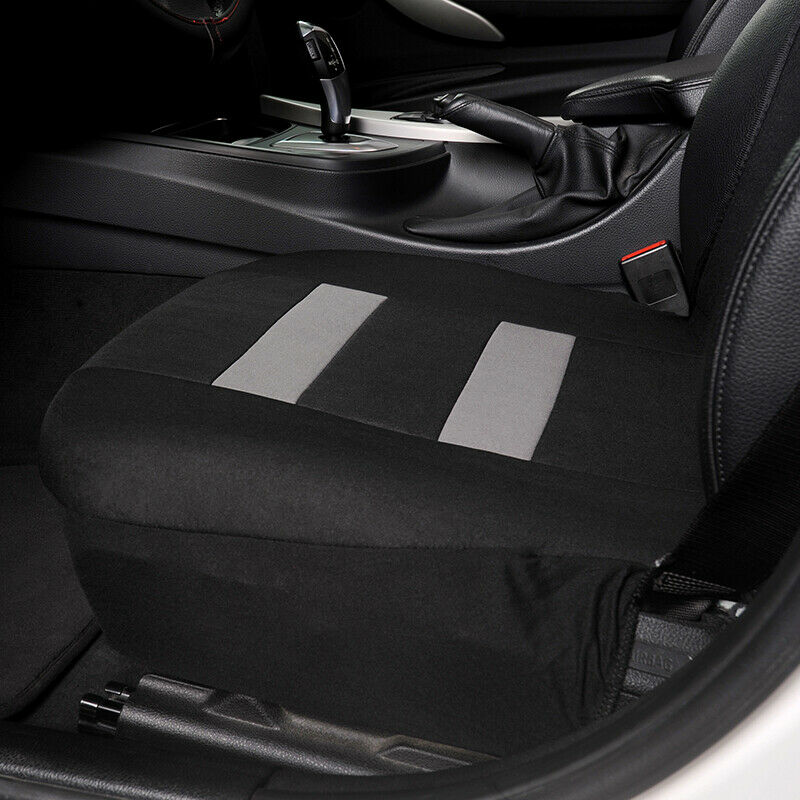 2PC Car Double Front Vest Design Seat Cover Interior Cushion Protector Polyester