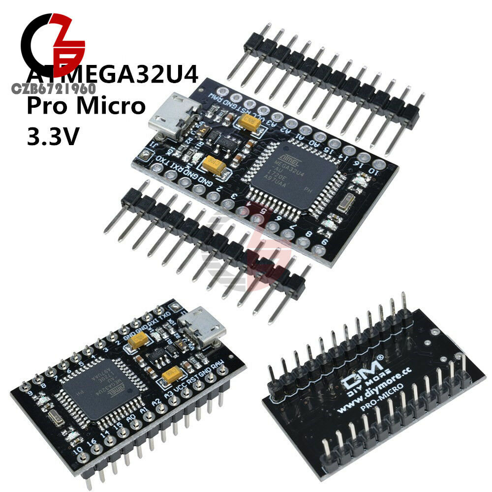 Pro Micro ATMEGA32U4 USB Controller Board 3.3V 8MHz with Bootloader for Arduino