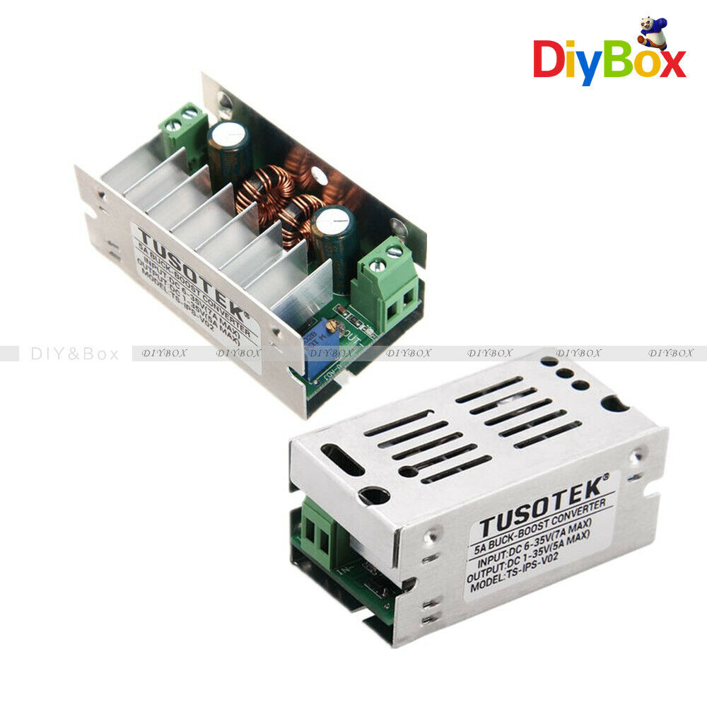 5A 6-35V 1-35V Auto Step Up Down Converter Regulator Voltage With Aluminum Case