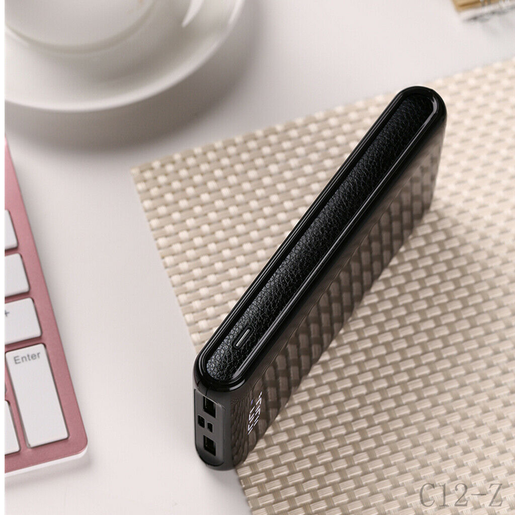 Dual USB  6x 18650 External Backup Battery Charger Box Case