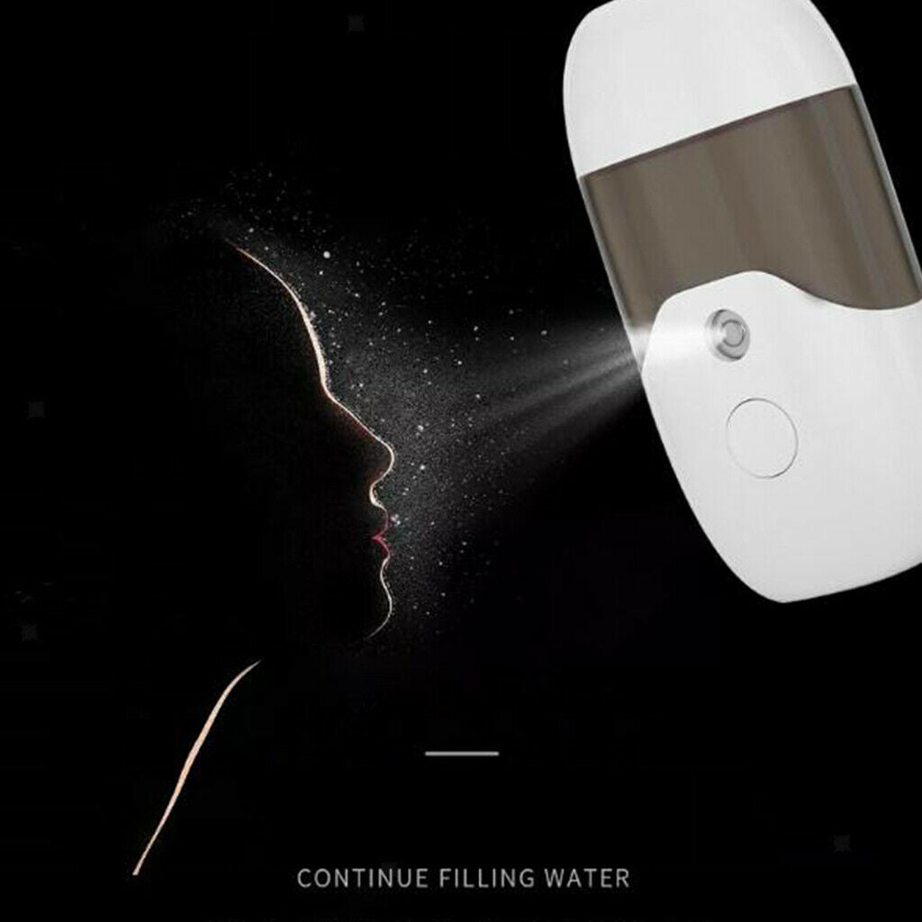 2Pcs Handy Rechargeable Facial Nano Sprayer Hydrating Skin Care Moisturizing