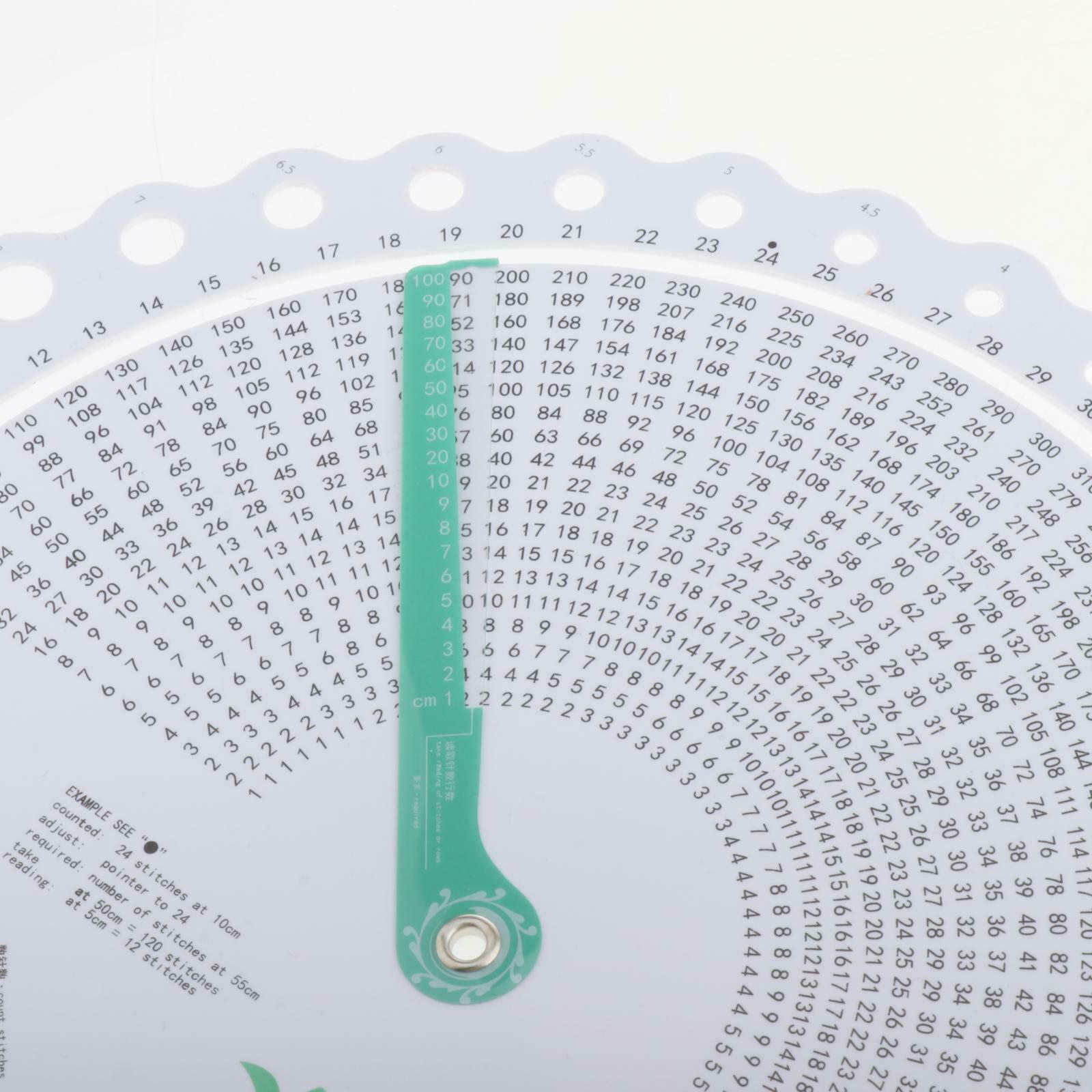 Knitting Needle Gauge Ruler for DIY Crochet Hook Sewing Cross Stitch Tools