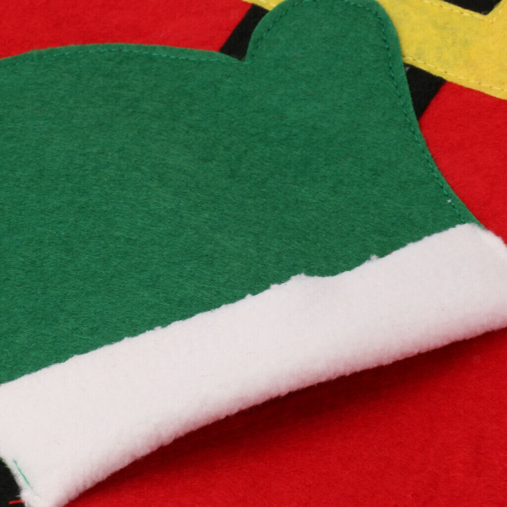 Christmas Santa Claus Table Mats Dish Bowl Placemat Home Party Dinnerware