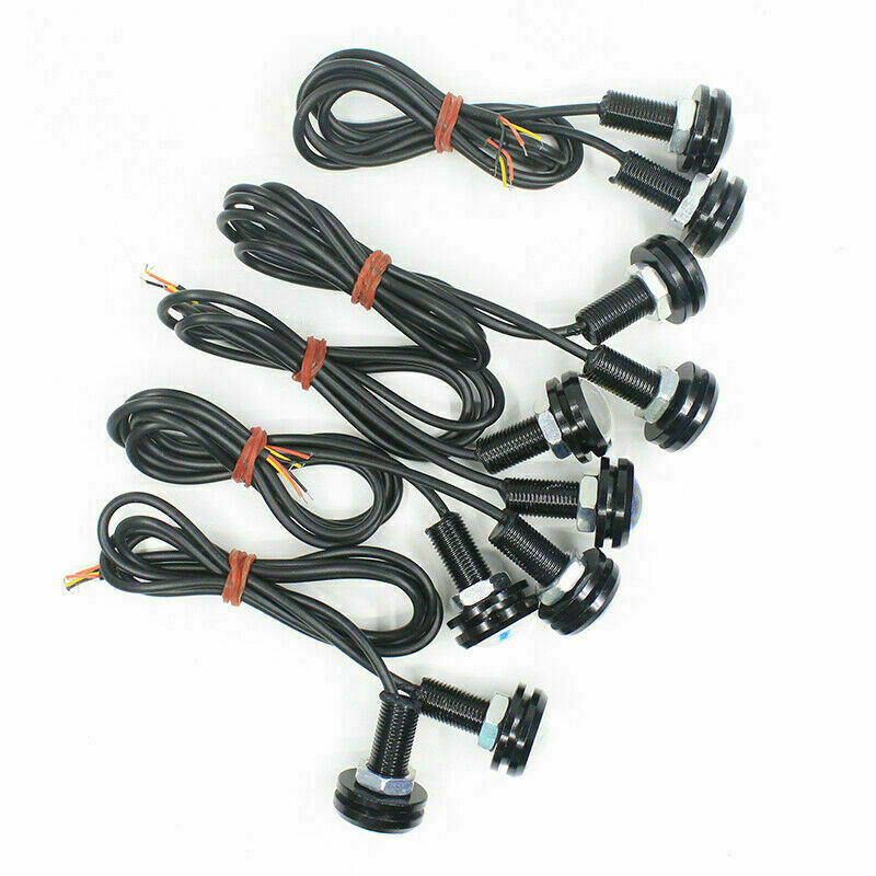 10pcs Red DC12V 15W Eagle Eye LED Daytime Running DRL Backup Light Car Rock Lamp