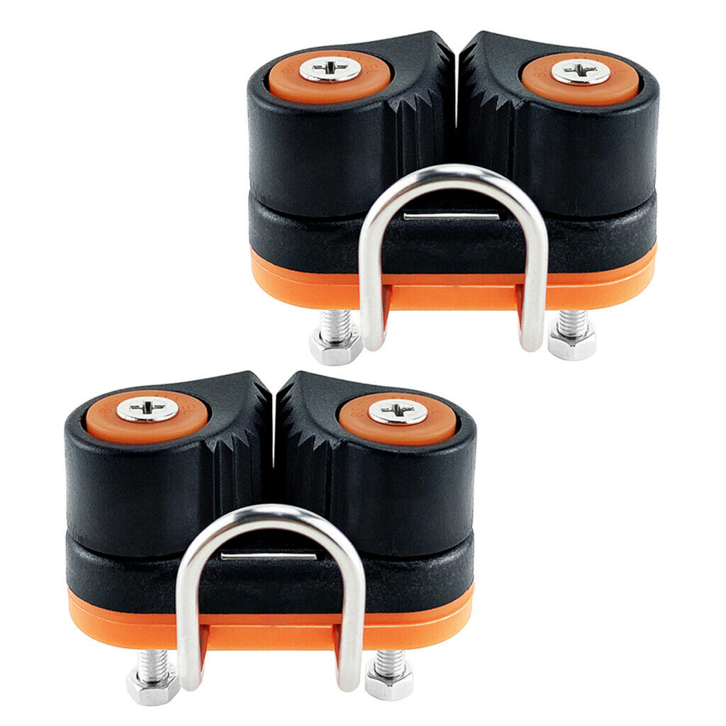2pcs Composite 2 Row Ball Bearing Sailboat Cam Cleat Breaking Load 900kg
