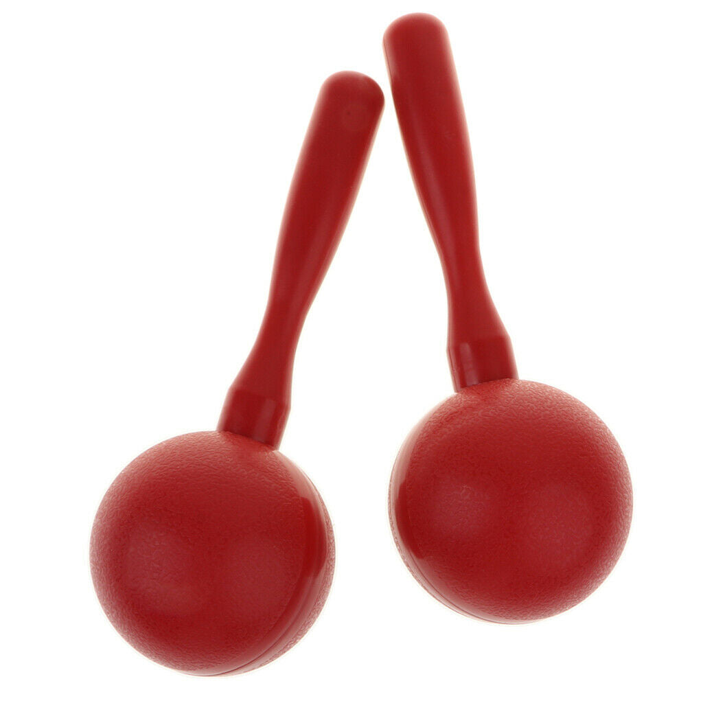 1 Pair Plastic Hand Percussion Maraca Kids Musical Instrument