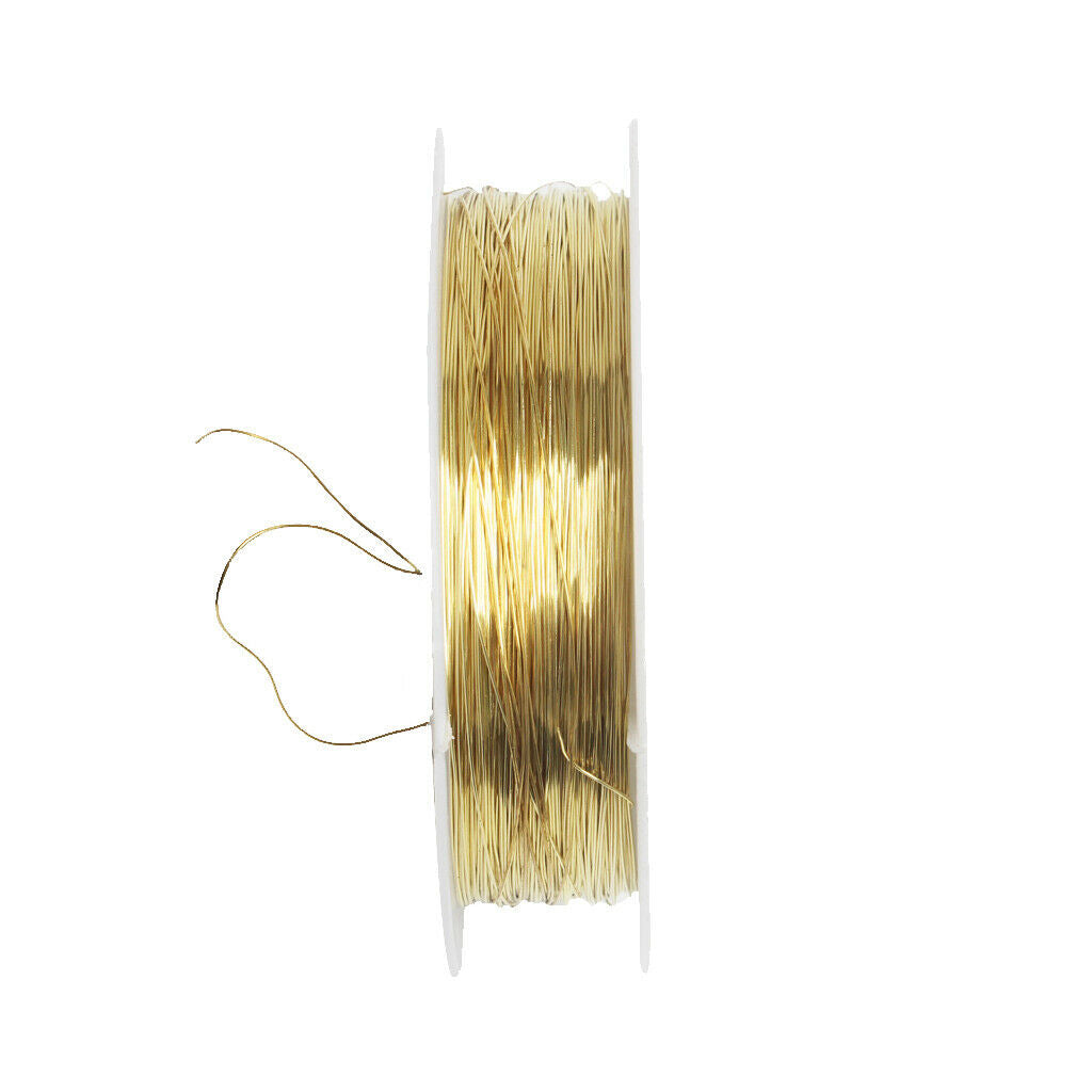 2 Rolls 22m Iron Wire Cord for Jewelry Making Wedding Flower Arranging 0.3mm