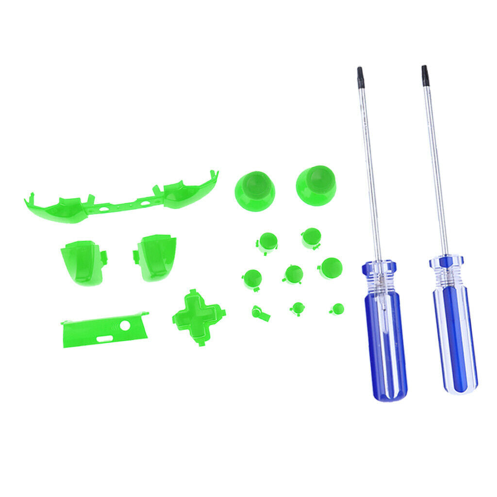 Full Button Set Bumper ABXY Mod Kit + Screwdrivers For   One S Controller