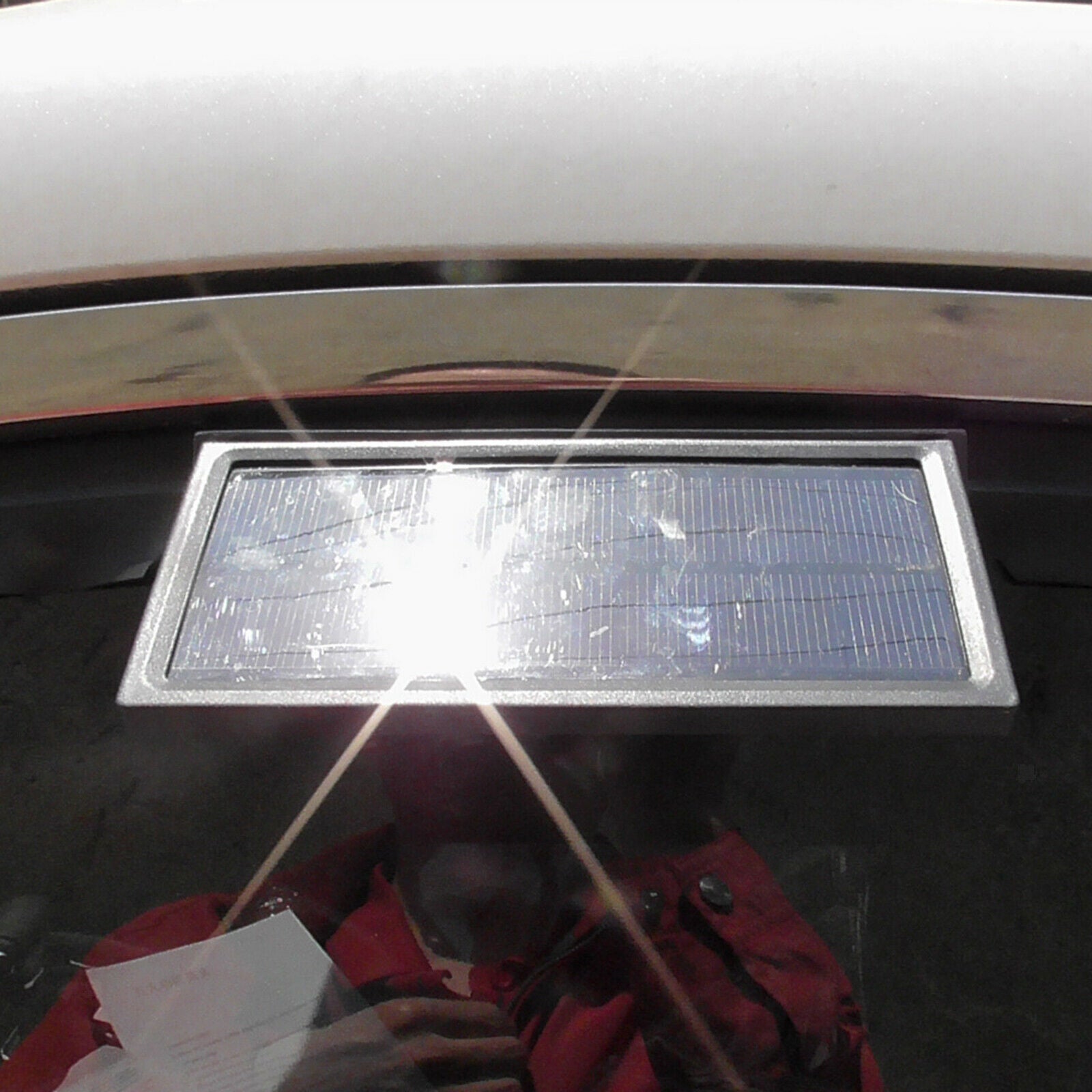 Solar Panel Attic Fan Mini Ventilator for Pet House Camping Double Exhaust