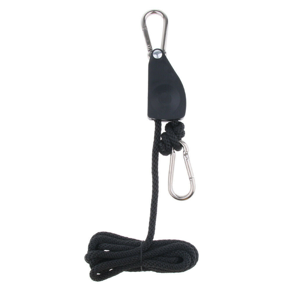 2X Guy Line Runner Camping Tent Awning Rope Pulley Ratchet Hangers Tensioner L
