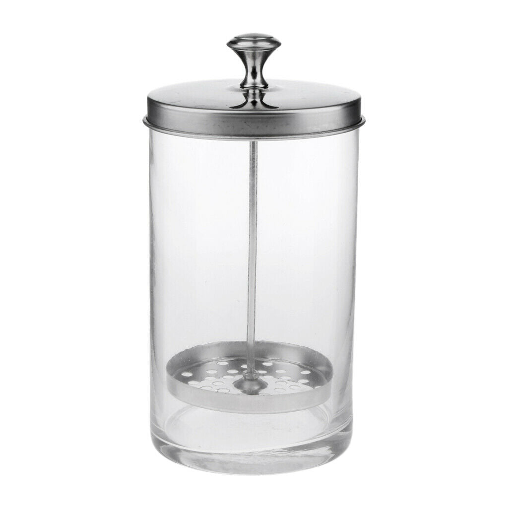4Pcs Empty Glass Sanitizing Disinfectant Jar Bottle For Nipper Cutter Tools